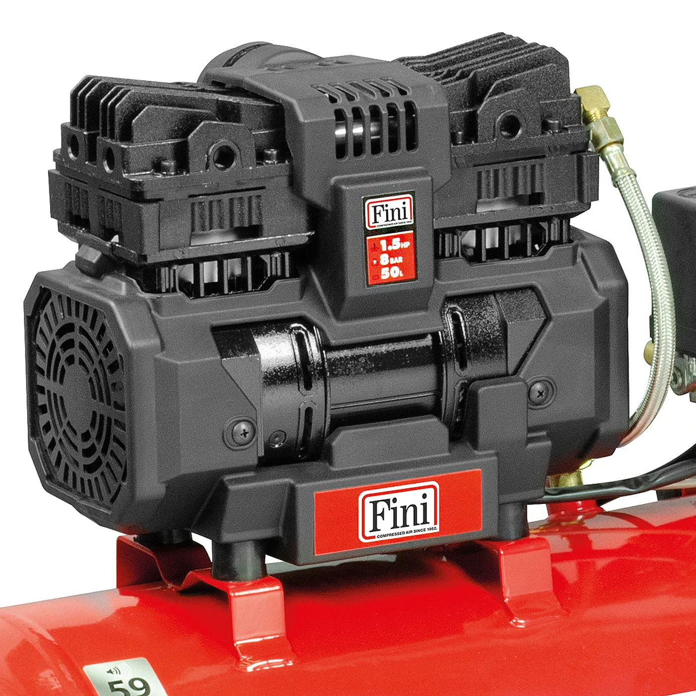 Siltek tb 50/1,5 hp Quiet oilless compressor, suitable for demanding hobbyists and professionals. dettaglio