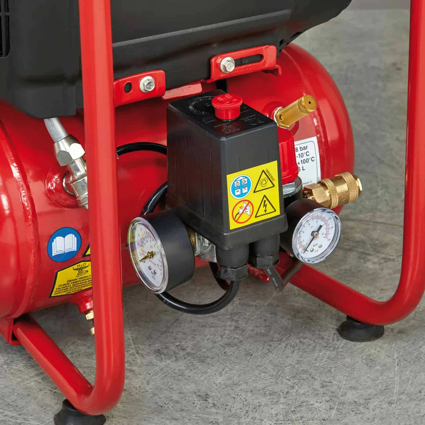 Ciao 6/1850 Oilless coaxial compressor, versatile and easy to use and transport. dettaglio