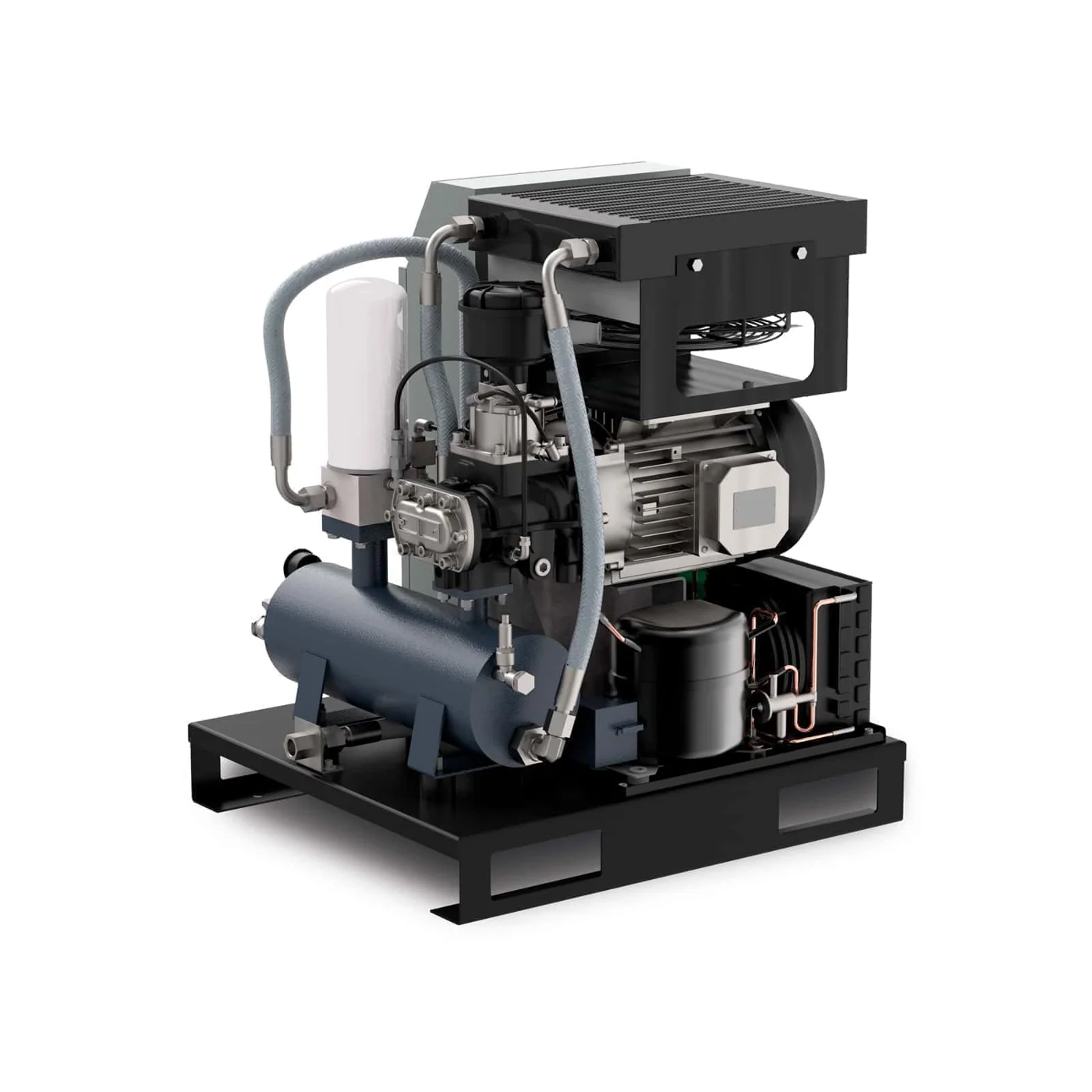 CUBE 5.5-10-270 ES Compact, direct drive transmission screw compressor, complete with tank. altre applicazioni