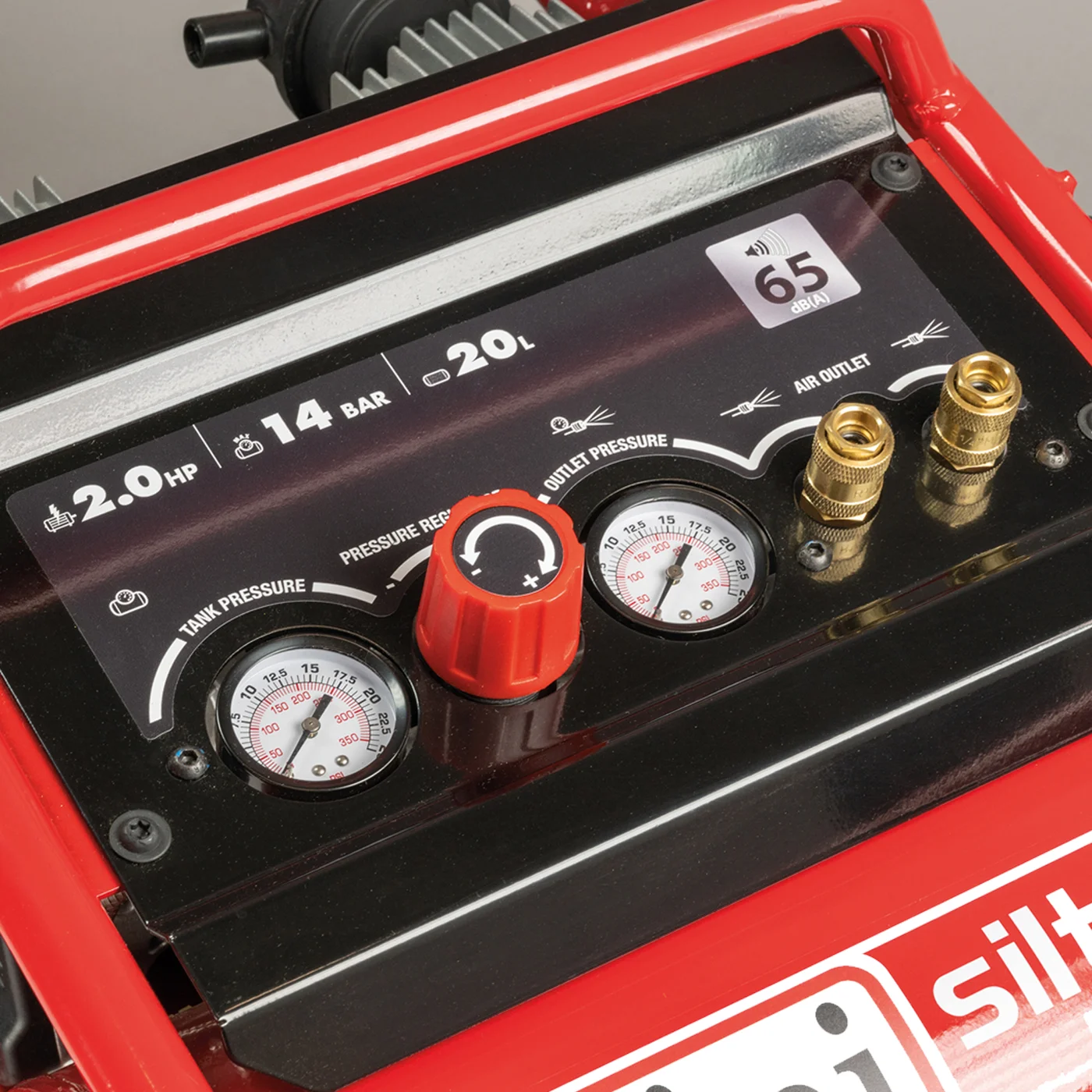 Siltek pro 14 Quiet, high-pressure oilless compressor, ideal for professionals. dettaglio