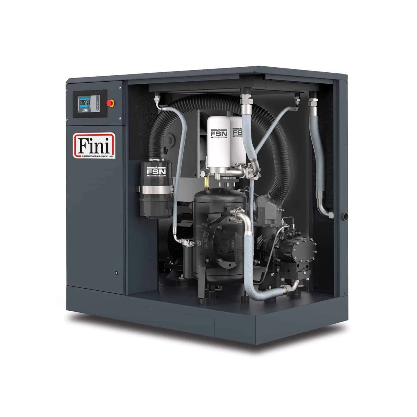 K-MAX 38-08 ES Highly efficient screw compressor, with direct transmission, complete with dryer. altre applicazioni