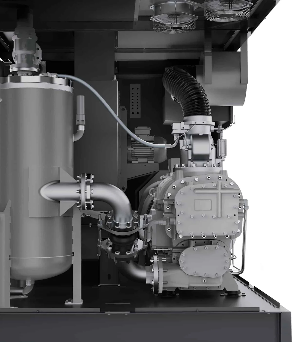 K-MAX TS 75-07 VS Highly efficient compressor with two-stage air-end, with direct drive transmission and inverter. altre applicazioni