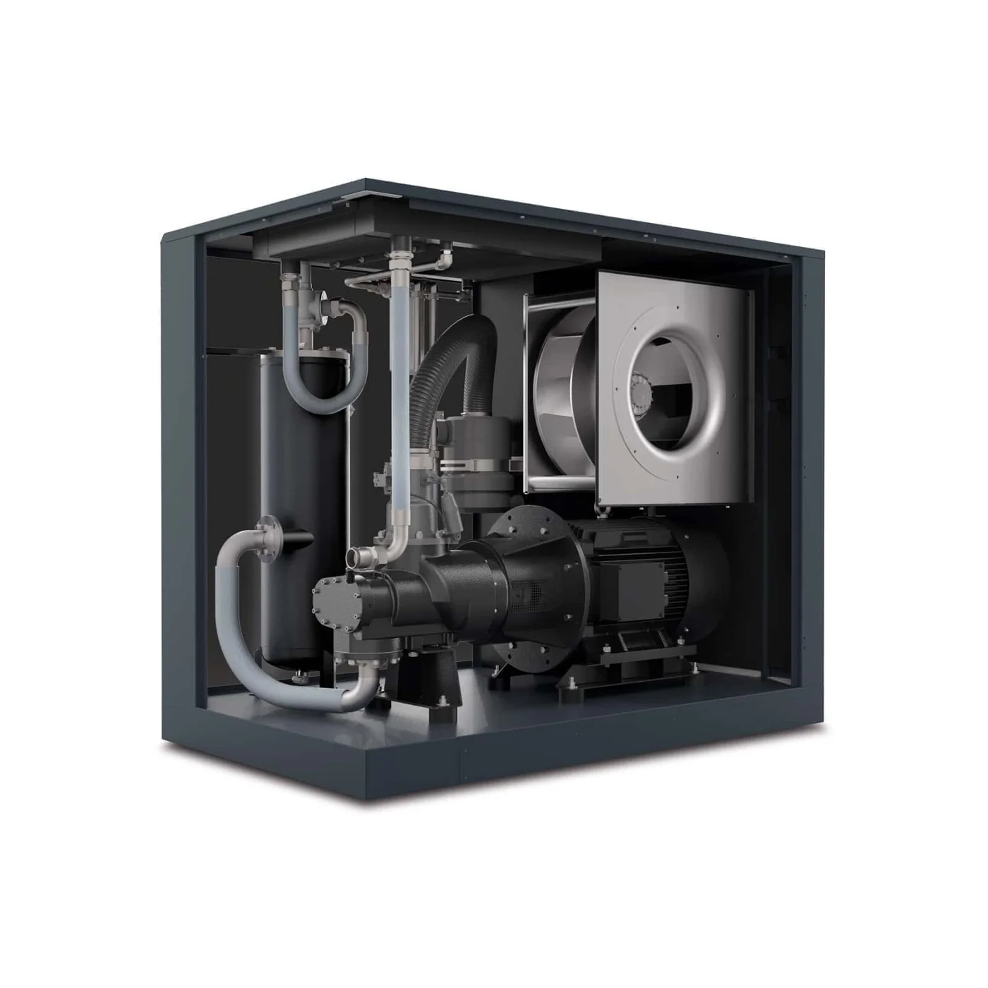 K-MAX 76-08 Highly efficient screw compressor, with direct drive transmission. altre applicazioni